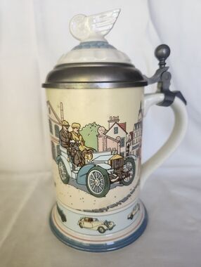 Villeroy & Boch Mettlach Centennial Car Beer Stein
